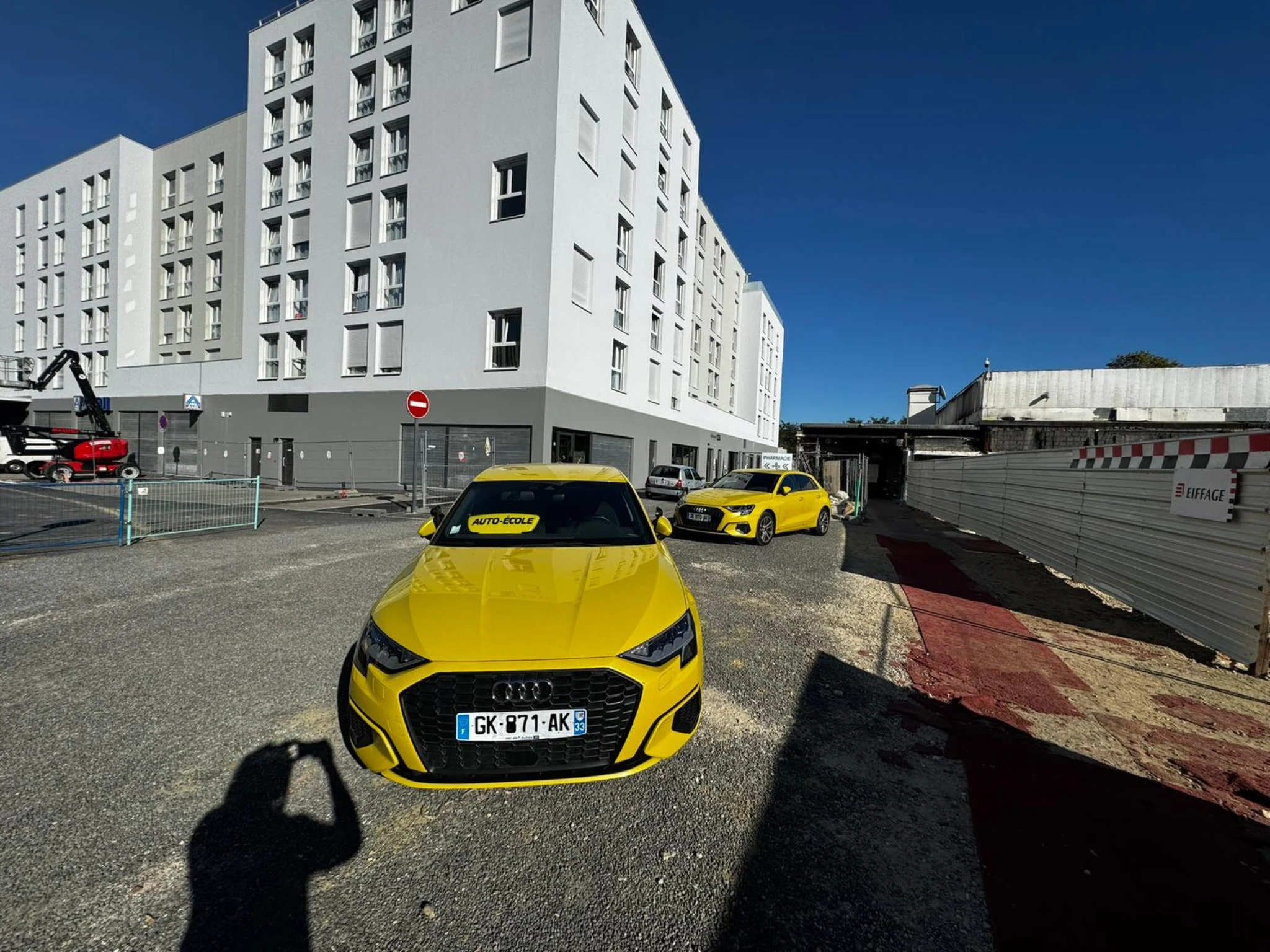 Le parc Audi A3 jaune